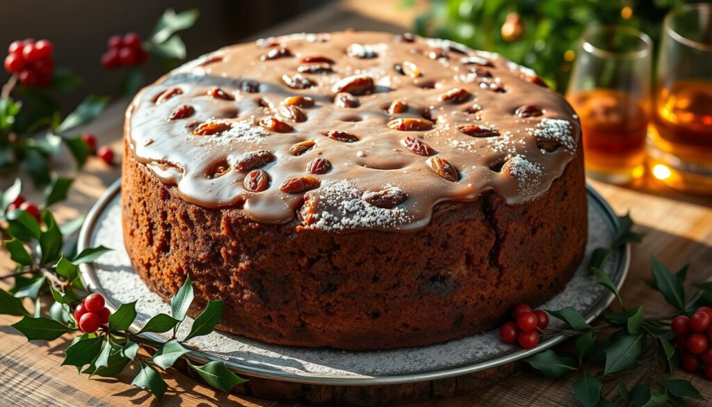Rich British Christmas Cake Recipe with Brandy Twist